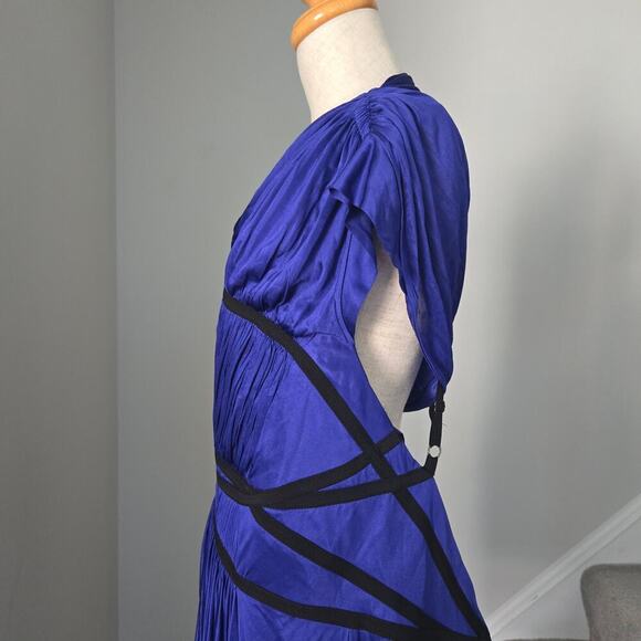 NWT Vintage BCBCGMaxAzria Runway Cocktail Draped Open Back Dress size L - Picture 6 of 10